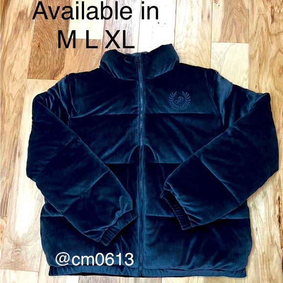 VS PINK VELOUR PUFFER JACKET - Picture 1 of 1